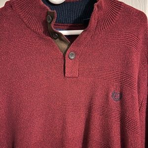 Chaps Maroon Sweater Large